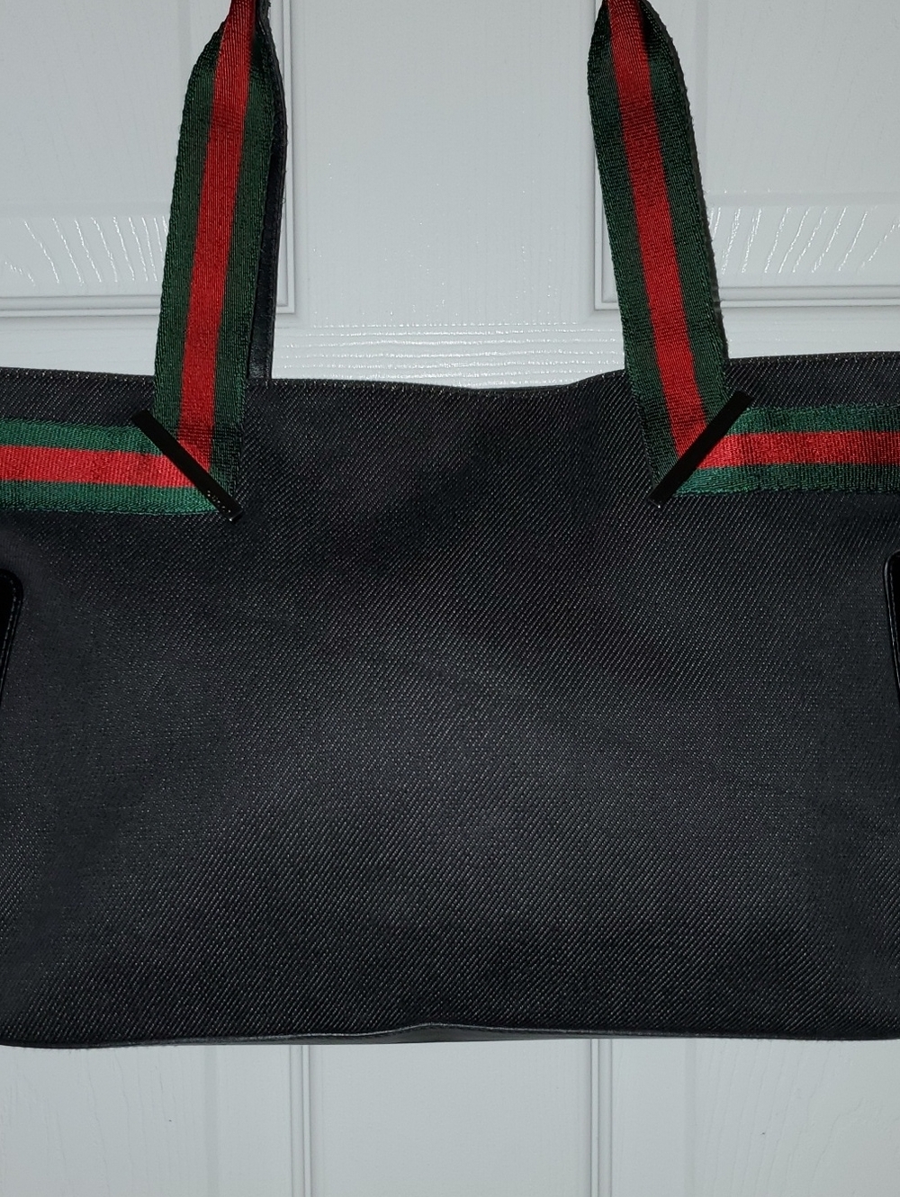 VTG Gucci Web Sherry Line Denim Tote - Picture 4 of 16